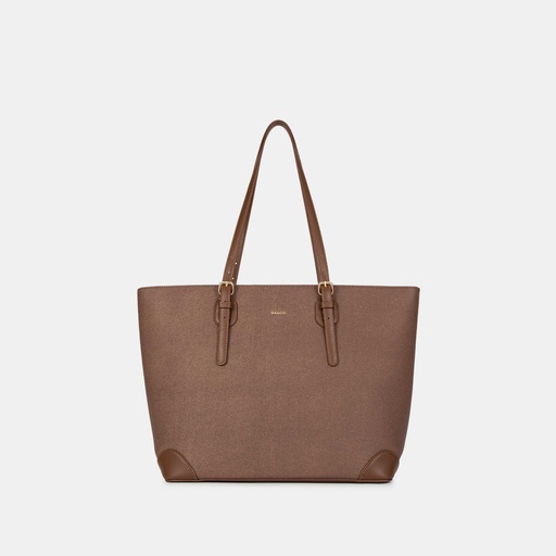 [JF012505087-coffee] Classic Large Tote Bag (Coffee)