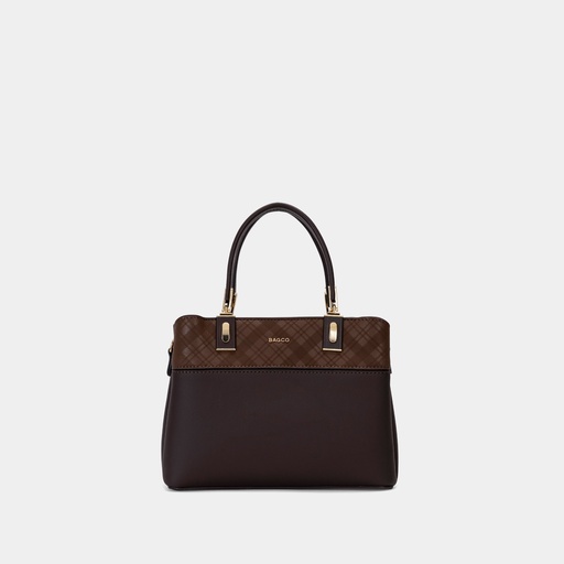[EK012409063-coffee] Modern Elegance Bagco Handbag (Coffee)