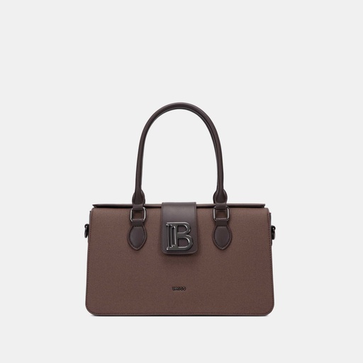 [BX012411005B-coffee] Signature BAGCO Classic Handbag (Coffee)