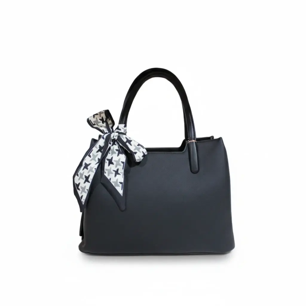 Pomonana Elegant Scarf-Tied Handbag