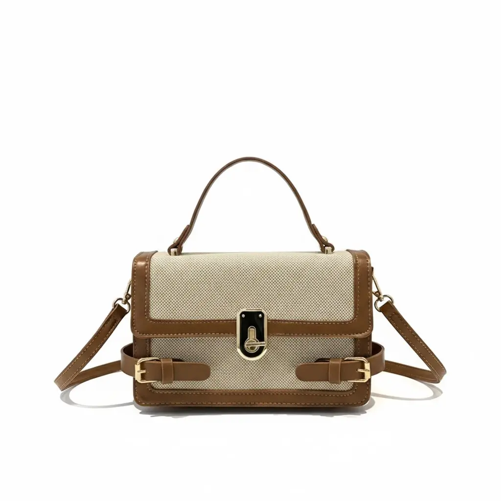 Weeks Signature Canvas Crossbody Bag