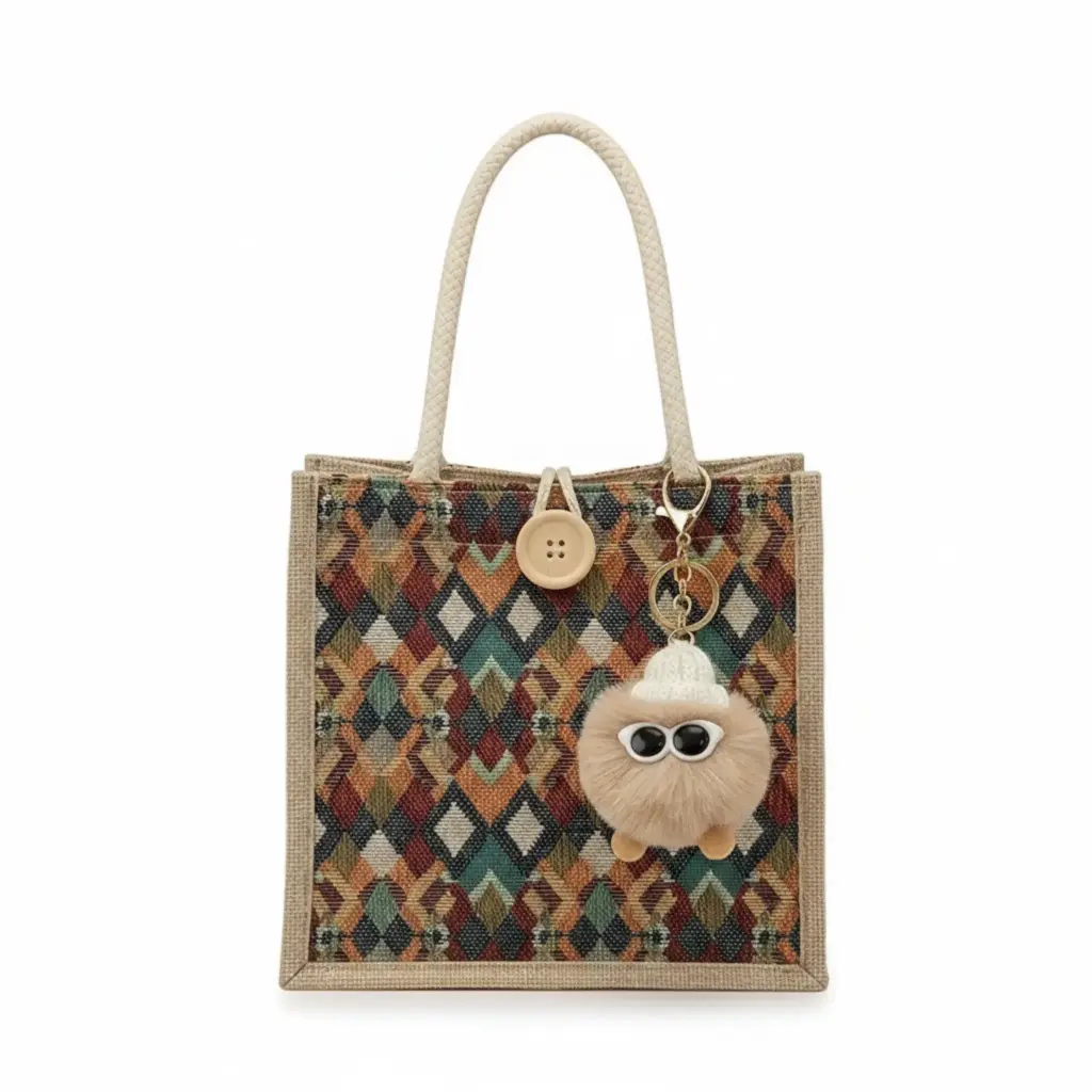 Retro Pattern Tote Bag