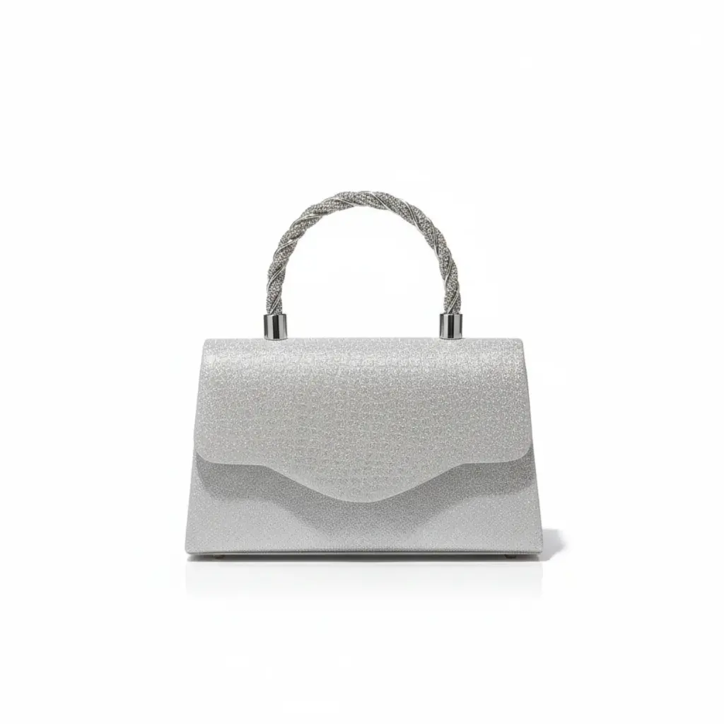 Luxury Sparkle Wave Evening Handbag