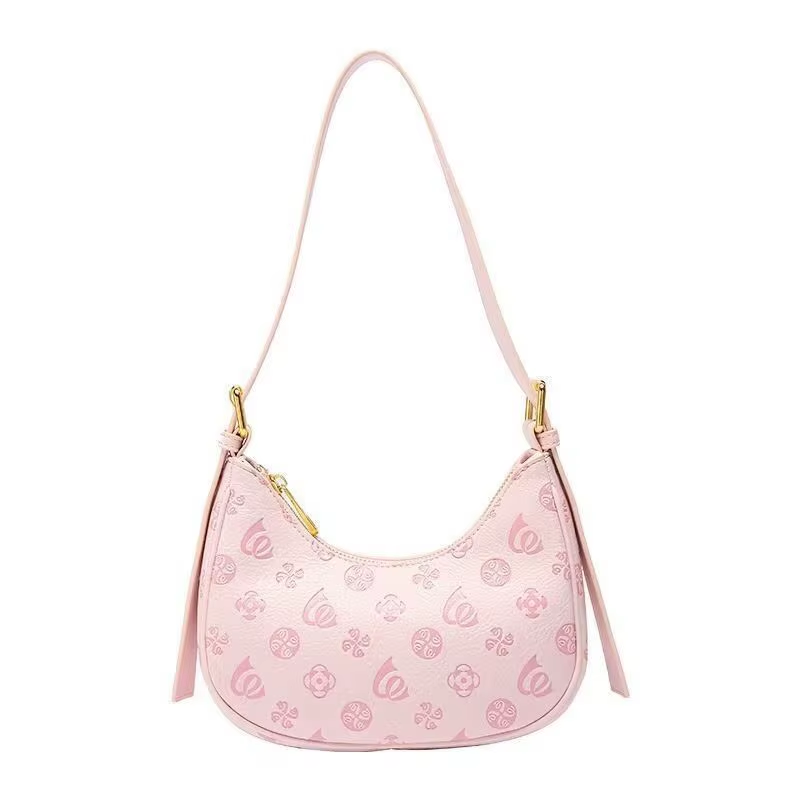 Luxury Pink Pattern Shoulder Bag