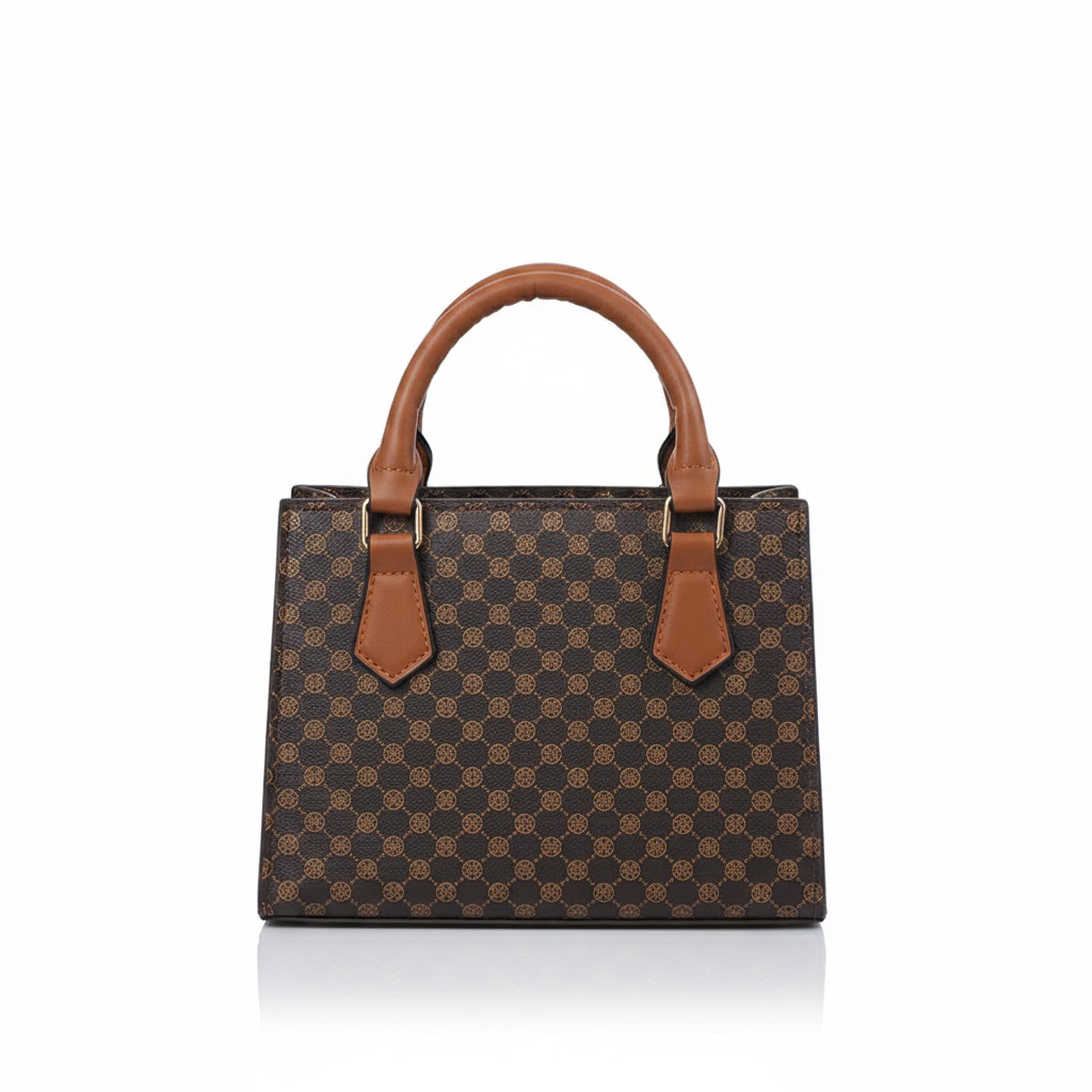 Elegant Monogram Square Handbag