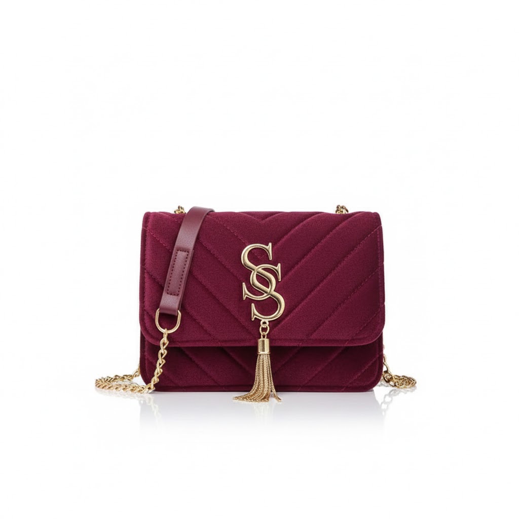 Velvet Royal Charm Bag
