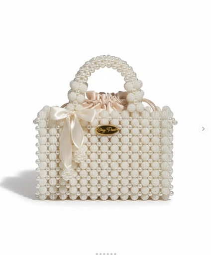 [h10003] Elegant Handmade Pearl Bag