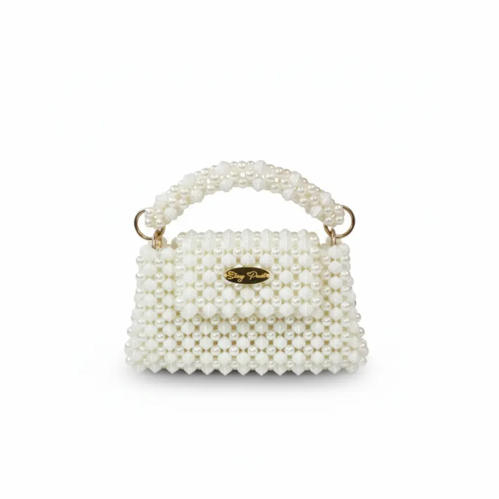 حقيبة اللؤلؤ الكلاسيكية الفاخرة