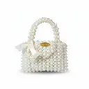 Luxury Pearl Satin Bow Bag