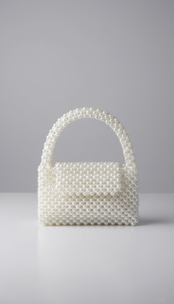 حقيبة لؤلؤ يدويّة فاخرة