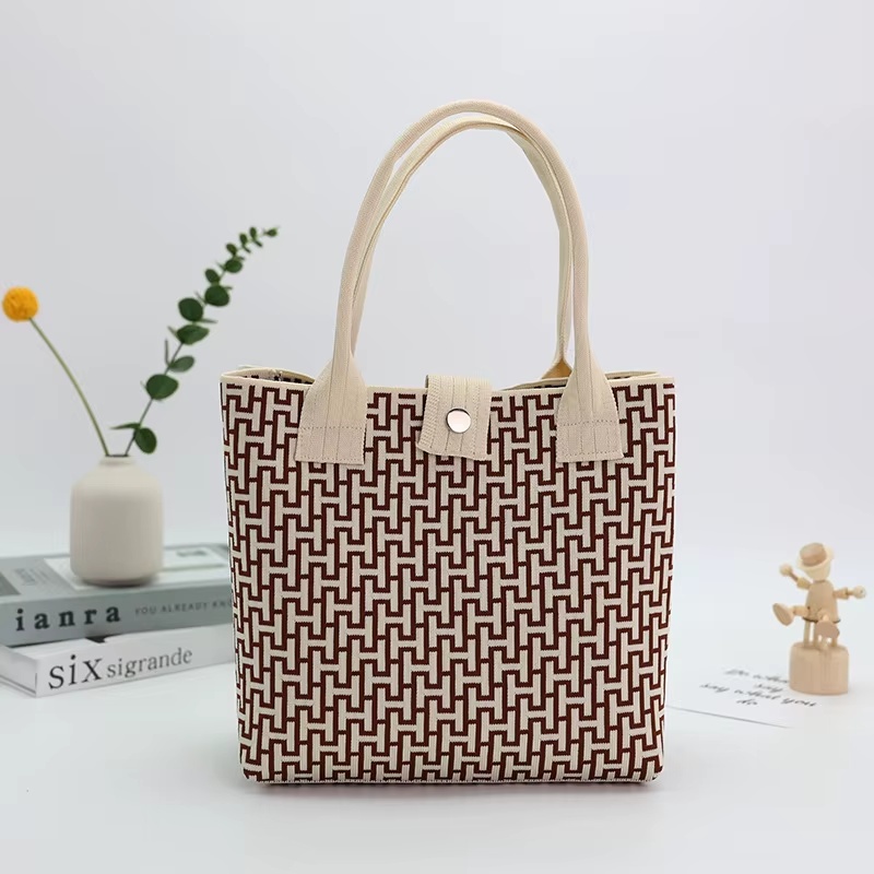 Geometric Canvas Tote Bag