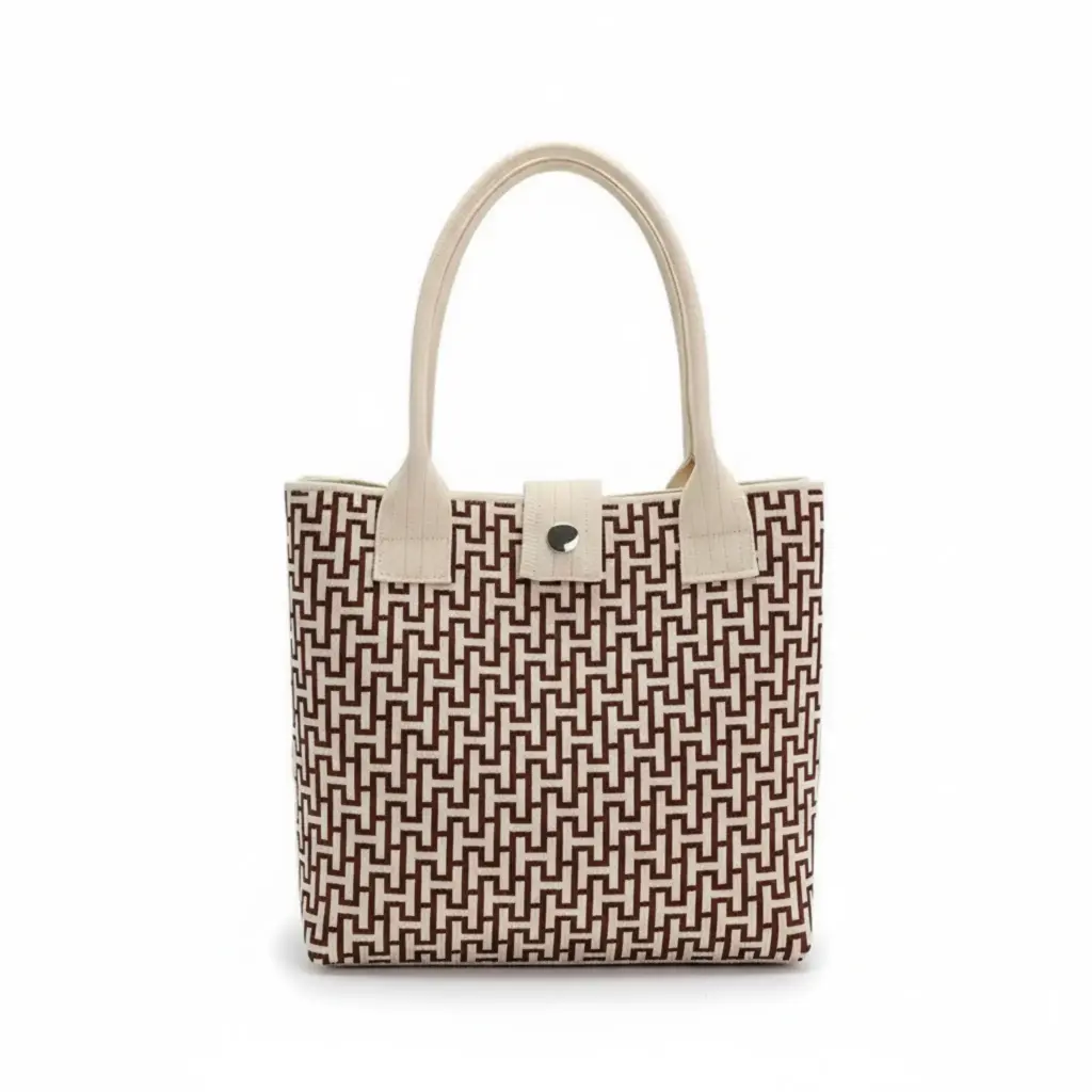 Geometric Canvas Tote Bag