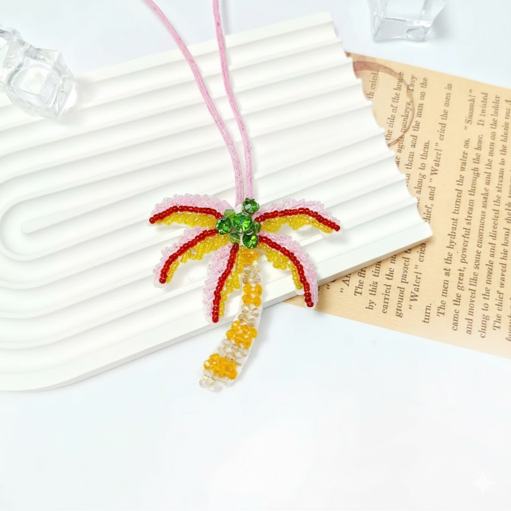 Shiny Leather Bag Charm