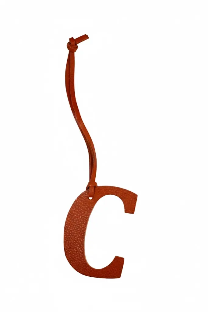 Leather Alphabet Bag Charms