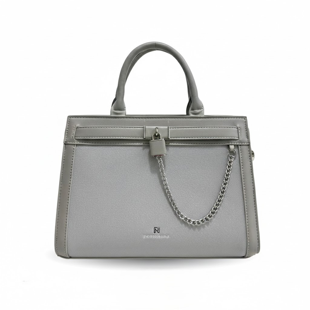Luxe Chain Handbag with Decorative Lock