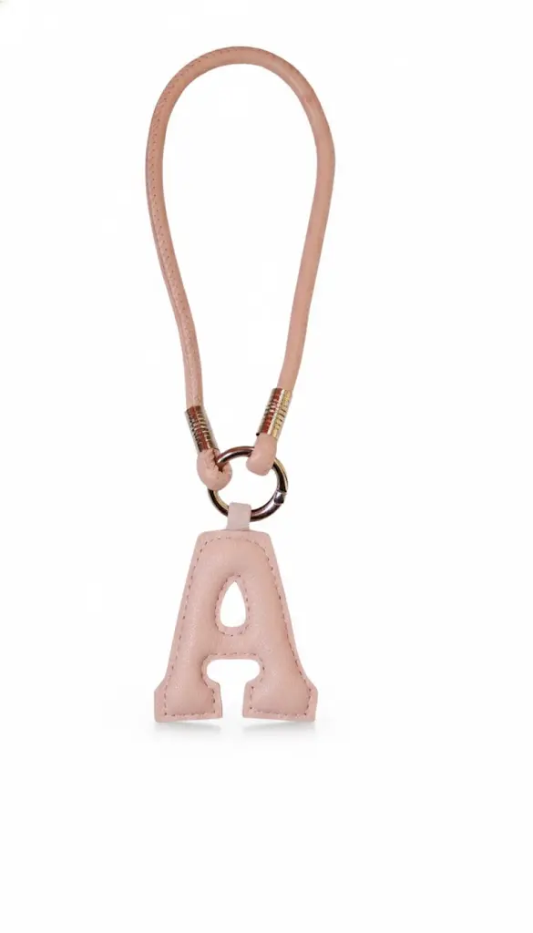 Colorful Leather Alphabet Bag Charms