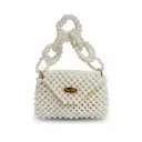 Luxury Pearl Double-Strap Handbag