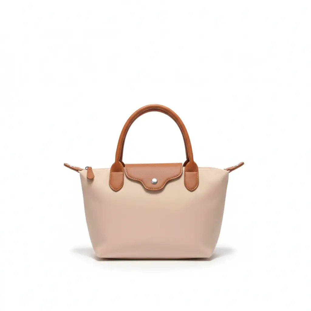 Elegant Two-Tone Classic Handbag