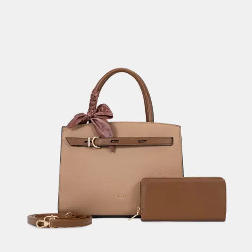 حقيبة كتف كلاسيكية بحزام ديكوري من باجكو