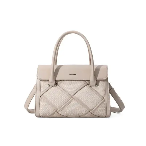 Pomonana Wave Texture Handbag – Elegant Grid Design