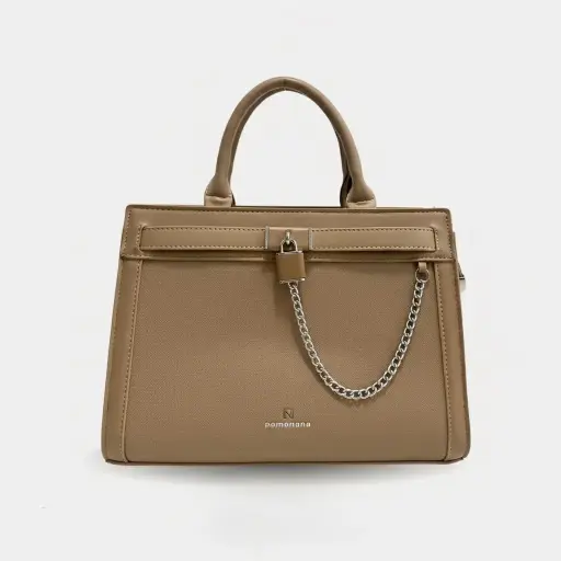 Luxe Chain Handbag with Decorative Lock