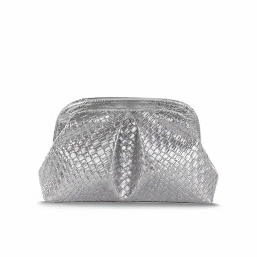 حقيبة سهرة بليسية ميتاليك فاخرة