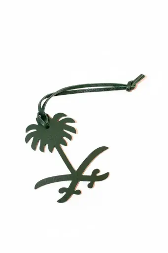 تعليقة حقيبة جلدية كلاسيكية