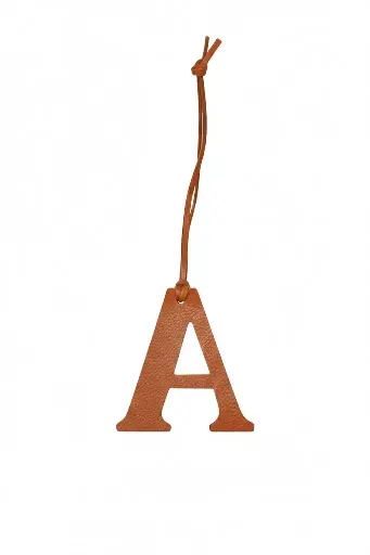 Leather Alphabet Bag Charms