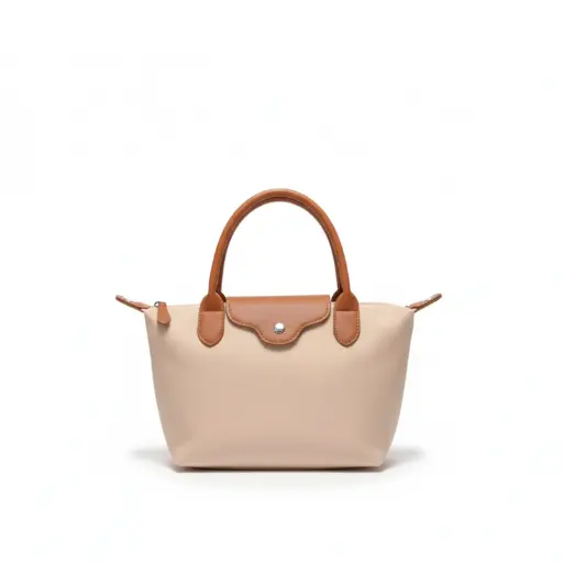 Elegant Two-Tone Classic Handbag